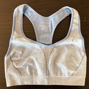 NEW Small Moving Comfort Sports Bra - light blue